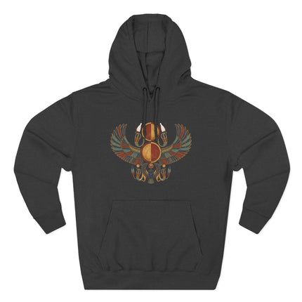 Winged Sun Disk Hoodie | Ancient Egyptian Mythology Symbol Unisex Pullover Hoodie