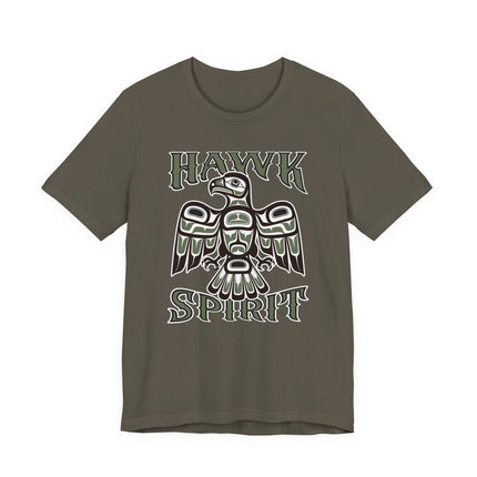 Hawk Spirit Native American Art T-Shirt | Indigenous Formline Totem Tee | Spirit