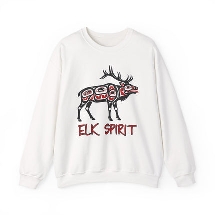 Elk Spirit Native American Formline Art Sweatshirt | Indigenous Pullover Sweatshirt