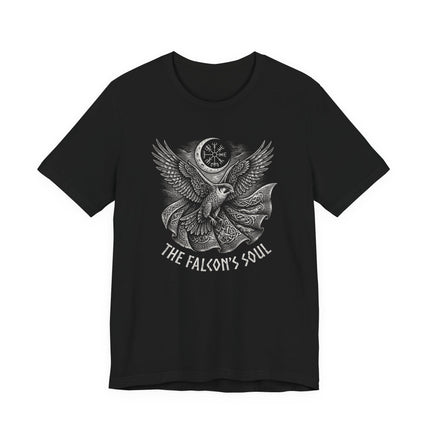 Norse Mythology Freya's Falcon Cloak Tee - Freya Goddess Design