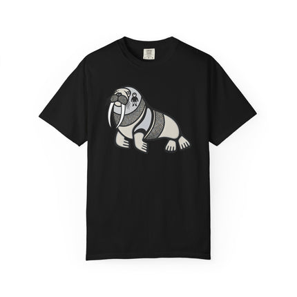 Inuit Walrus Graphic T-Shirt | Arctic Indigenous Symbol Tee | Comfort Colors