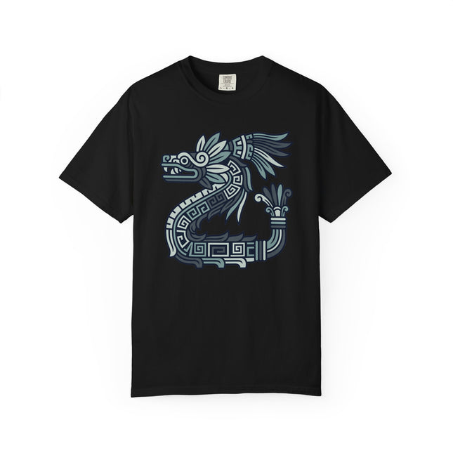 Quetzalcoatl Feathered Serpent T-Shirt | Aztec Mayan Mythology Tee