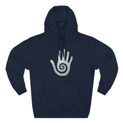 Hopi Healing Hand Spiral Symbol Hoodie | Native American Art Pullover Hoodie