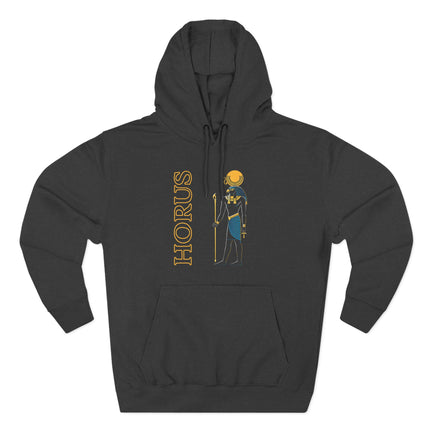 Horus Hoodie | Egyptian God with Ankh & Staff Unisex Pullover V1