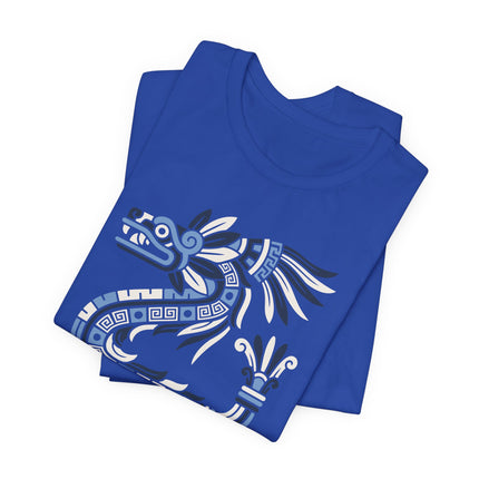 Mayan Feathered Serpent T-Shirt | Kukulkan Geometric Graphic Tee