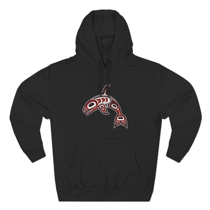 Indigenous Orca Hoodie | Pacific Northwest Killer Whale Art Pullover Hoodie