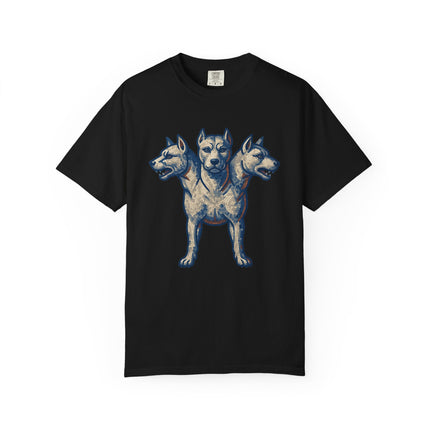 Cerberus Mosaic T-Shirt | Three-Headed Dog Greek Mythology Graphic Tee
