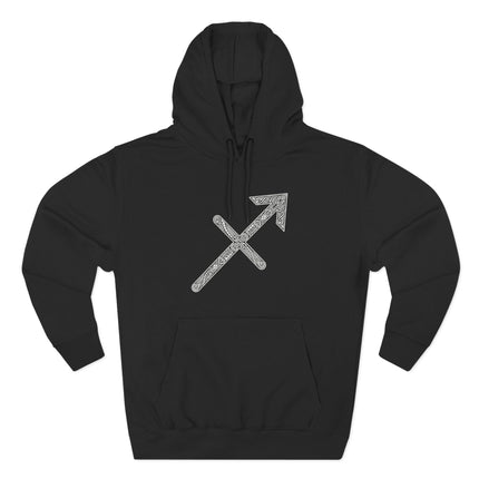 Celtic knot arrow design for Sagittarius zodiac sign astrology apparel.