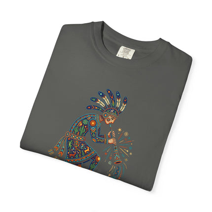 Southwestern Flute Player T-Shirt - Colorful Art Graphic Tee