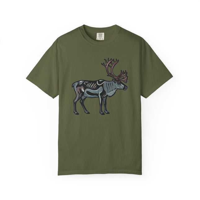 Inuit Inspired Caribou Symbol T-Shirt | Arctic Reindeer Graphic