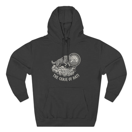 Chase of Hati Norse Mythology Hoodie | Mythical Beast Tattoo Graphic