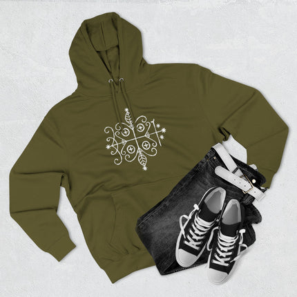 Papa Legba Veve Hoodie - Haitian Vodou Sacred Geometry Art
