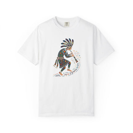 Southwestern Flute Player T-Shirt - Colorful Art Graphic Tee