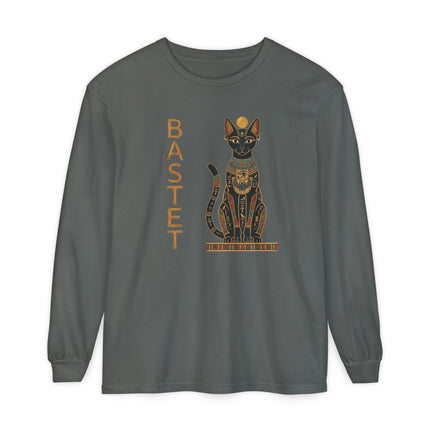 Bastet Cat T-Shirt | Ancient Egyptian Goddess Long Sleeve Tee