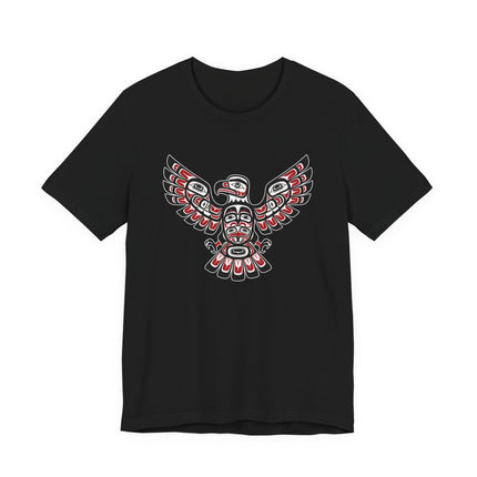 Northwest Coast Haida eagle formline art graphic tee.