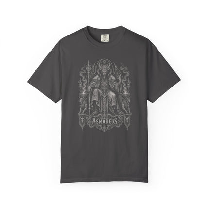 Asmodeus T-Shirt | Horned Demon on an Ornate Gothic Throne