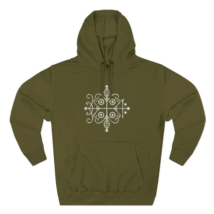 Papa Legba Veve Hoodie - Haitian Vodou Sacred Geometry Art