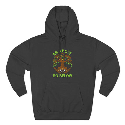 As Above So Below Tree of Life Hoodie | Celtic Knot Spiritual Pullover Hoodie