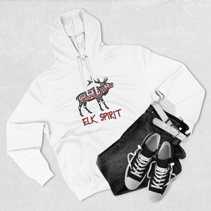 Elk Spirit Native American Art Hoodie | Tribal Wildlife Pullover Hoodie