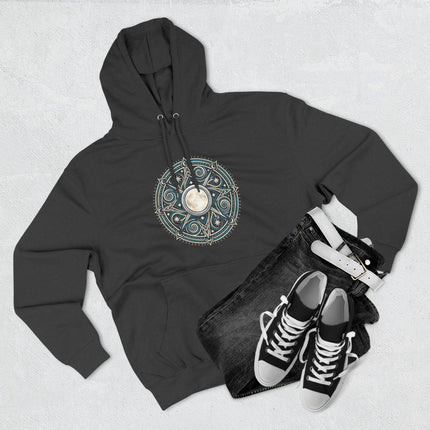 Arianrhods Wheel Celtic Mythology Hoodie - Moon Mandala Pullover