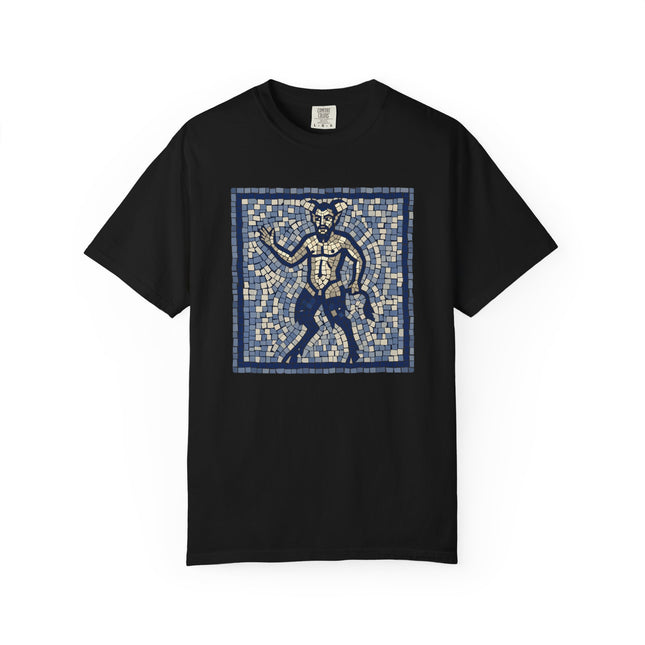 Satyr Mosaic T-Shirt | Ancient Greek Mythology Creature Tee | Comfort Colors