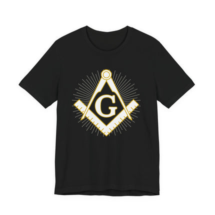 Masonic Square and Compass T-Shirt - Freemasonry Symbol Graphic Tee