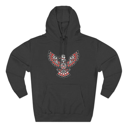 Indigenous Eagle Hoodie | Pacific Northwest Native American Art Pullover Hoodie
