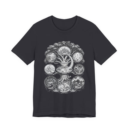 Yggdrasil The Nine Worlds T-Shirt | Norse Mythology World Tree Viking Tee