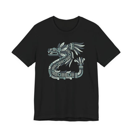 Mayan Feathered Serpent T-Shirt | Kukulkan Geometric Graphic Tee