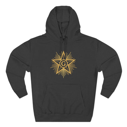 Freemason Blazing Star Hoodie - Masonic Enlightenment Graphic Pullover