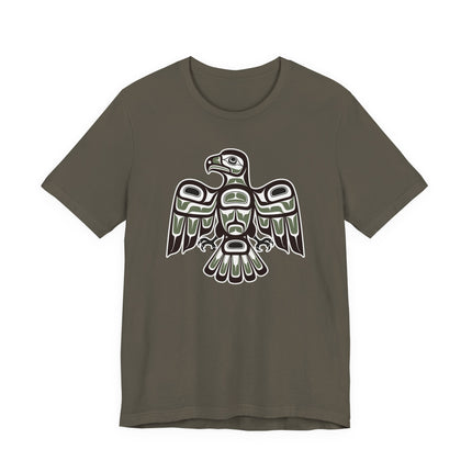 Haida Style Hawk T-Shirt | Pacific Northwest Indigenous Art Formline | Hawk