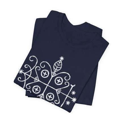 Papa Legba Veve T-Shirt - Haitian Vodou Sacred Geometry Tee