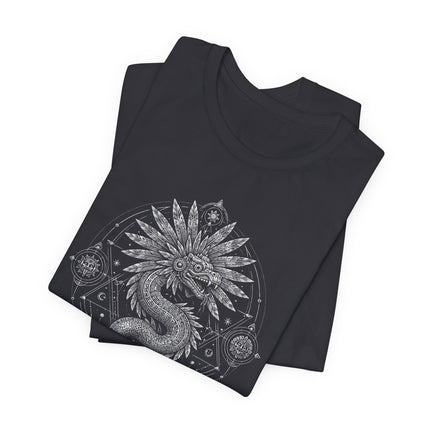 Quetzalcoatl Feathered Serpent Graphic Tee |  Aztec Spiritual T-Shirt