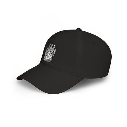 Celtic Bear Paw DTF Print Baseball Cap | Tribal Knotwork Art Hat