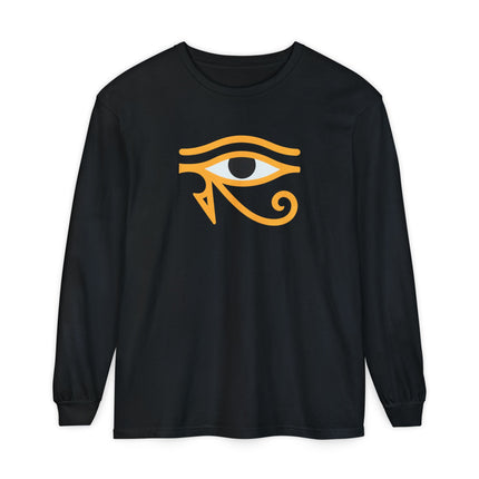 Egyptian Eye of Horus Long Sleeve T-Shirt | Wadjet Eye Graphic Tee