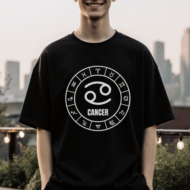 Cancer Astrology Sign T-Shirt | Zodiac Symbol Unisex Tee | V1