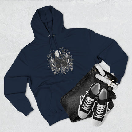 Moon Black Roses Hoodie | Witchy Aesthetic Celestial Design