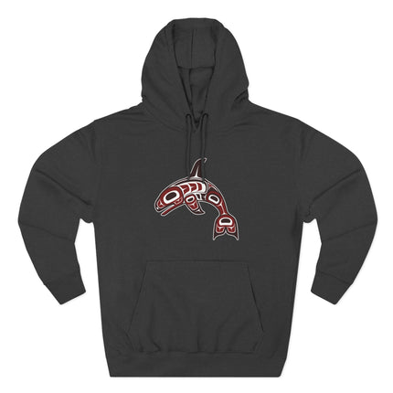 Indigenous Orca Hoodie | Pacific Northwest Killer Whale Art Pullover Hoodie