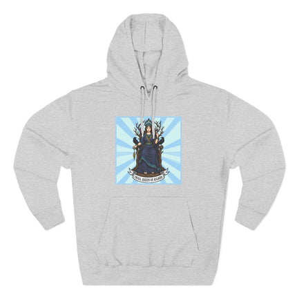 Frigg, Queen of Asgard, Norse goddess mythology graphic design featuring the powerful Viking deity.