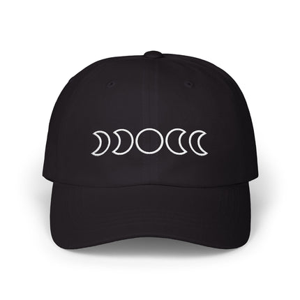 Moon Phases Baseball Cap | Lunar Cycle Embroidered Hat