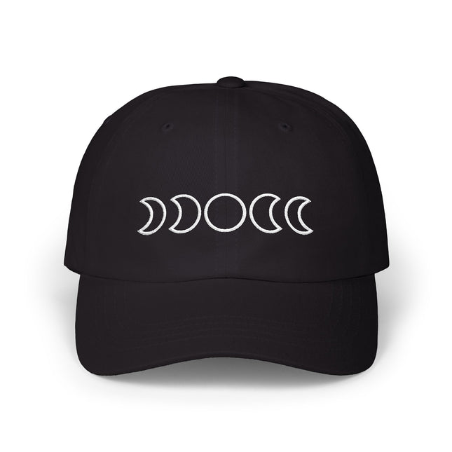 Moon Phases Baseball Cap | Lunar Cycle Embroidered Hat