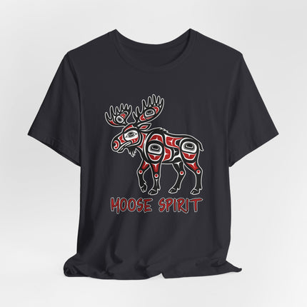 Moose Spirit Native American Formline Art T-Shirt | Indigenous Animal Graphic Tee | Spirit