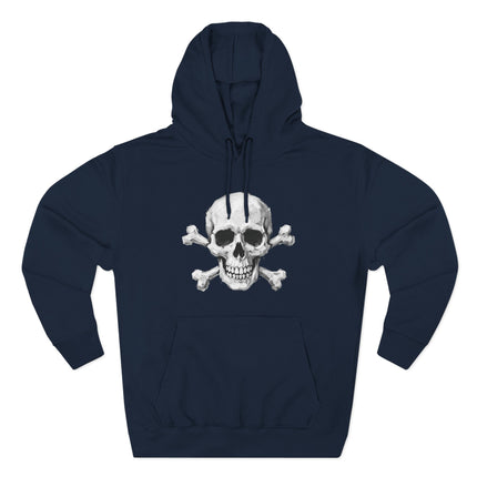 Gothic Skull and Crossbones Hoodie | Primordial Designs Skeletal Art