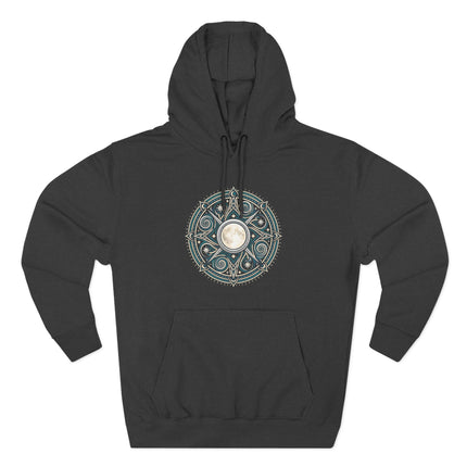 Arianrhods Wheel Celtic Mythology Hoodie - Moon Mandala Pullover