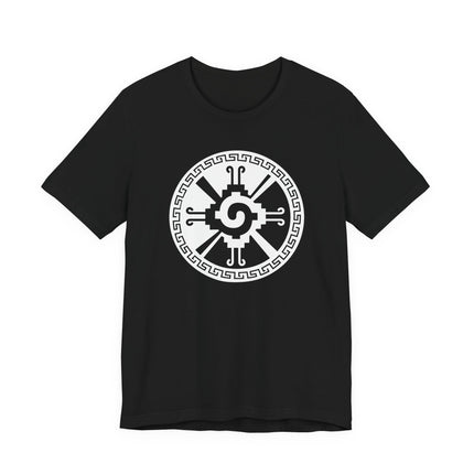 Hunab Ku Symbol T-Shirt | Black and White Circular Spiral Design Tee
