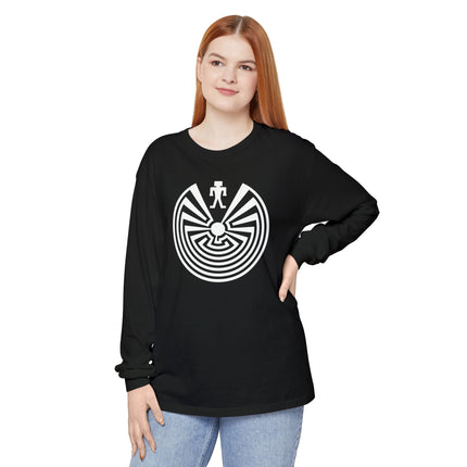 Man in the Maze Long Sleeve T-Shirt | Southwest Labyrinth Symbol