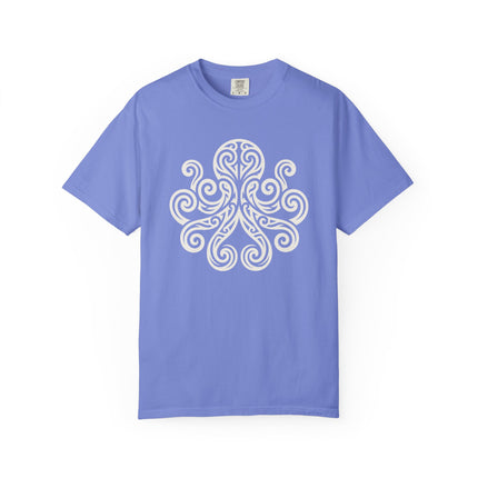 Tribal Octopus T-Shirt | Celtic Swirl Kraken Graphic Tee | Comfort Colors