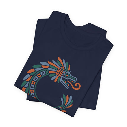 Aztec Feathered Serpent T-Shirt | Quetzalcoatl-Inspired Design Tee