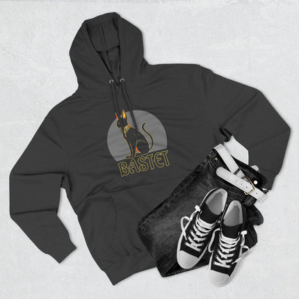Bastet Cat Hoodie | Ancient Egyptian Graphic & Text Unisex Pullover V3