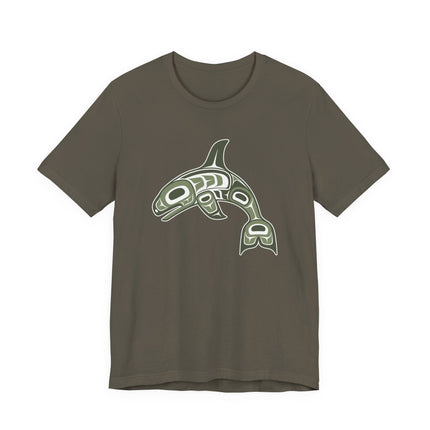 Indigenous Orca Formline Art T-Shirt | Northwest Coast Killer Whale Design | Whale